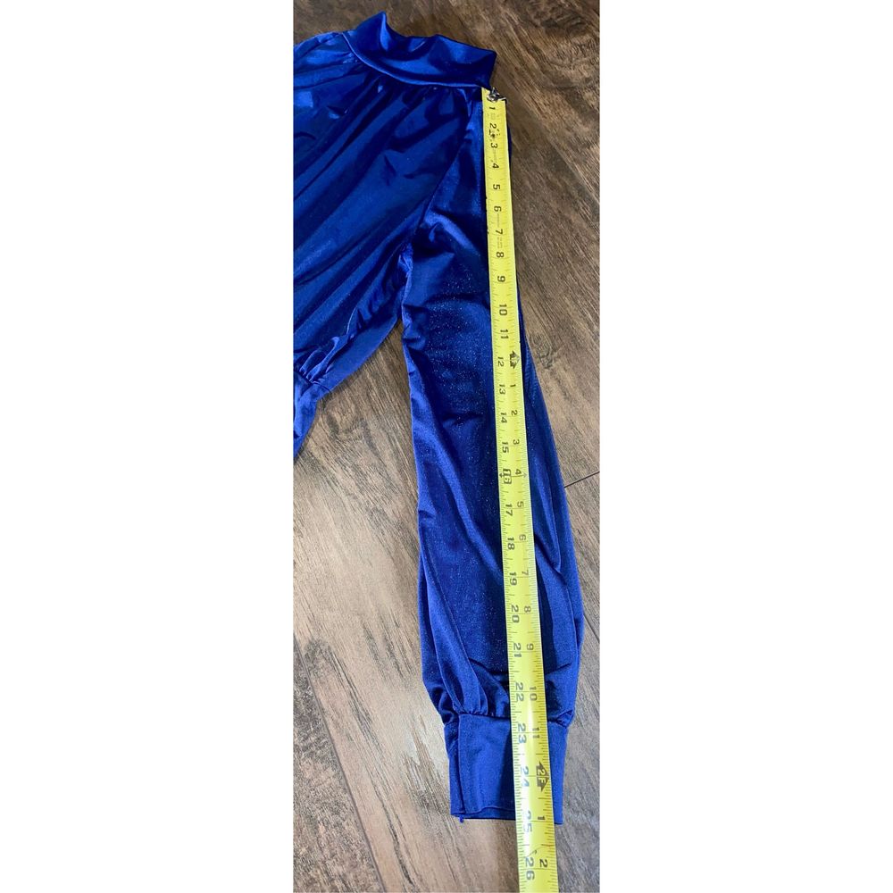 Navy High Neck Double Extreme Split Maxi Dress - Picture 6 of 8